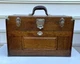 Vintage H. Gerstner & Son 7 Drawers Oak Wood Machinist Tool Chest Box Model 041C