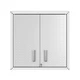 Manhattan Comfort Fortress 30" Floating Textured Metal Garage Cabinet with Ad...