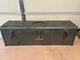 Vtg 1950s Craftsman Carpenters 30" Metal Tool Box Chest w/ Tray & Handles 6517