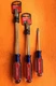 New Craftsman Screwdriver Slotted/Flat, 3/8 inch, 8"  5/16- 6"  1/4- 4" LOT OF 3