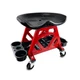 HOXWELL Durable Mechanic Seat with Wheels - Heavy Duty Rolling Stool Car Deta...