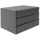 DURHAM MFG 004-95 Bin Cab,9GrayDrwr,Gray,10 7/8"H,GrayDrwr 3KP97