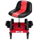 FreekyFit Rolling Shop Stool with Wheels, 17.13" X 14.57" X 8.27", Red 